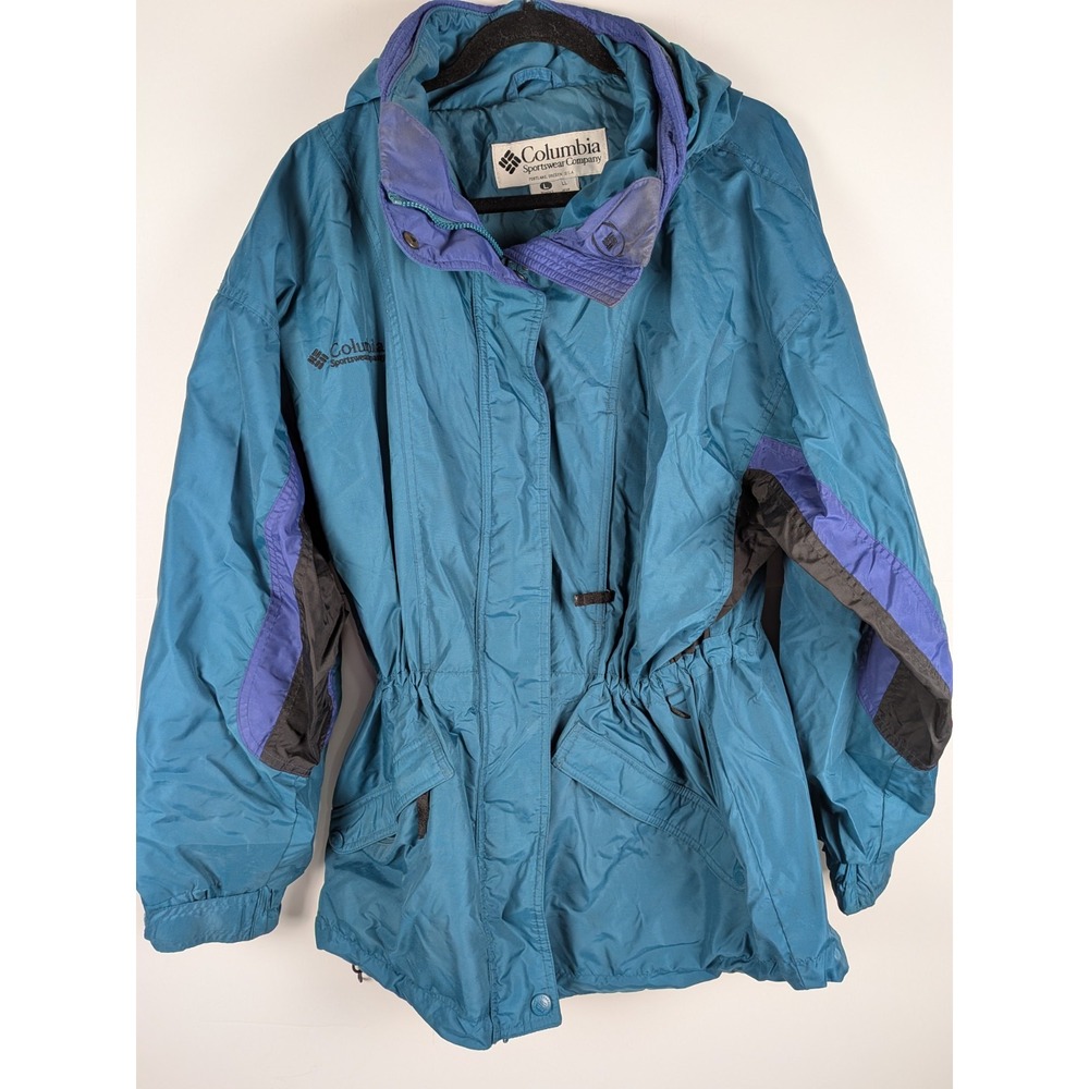 VINTAGE Columbia Women's Green Long's Peak Snow Ski Coat 3-in-1 Size Large